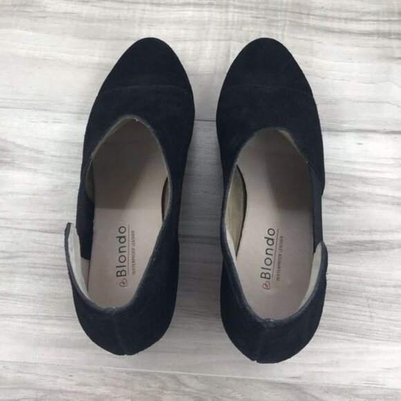 Blondo Ankle Boots Women's 6.5 Black Waterproof Suede Leather Booties - Picture 10 of 10